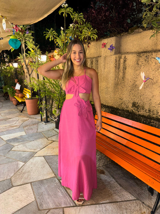 Vestido Longo Duas Flor